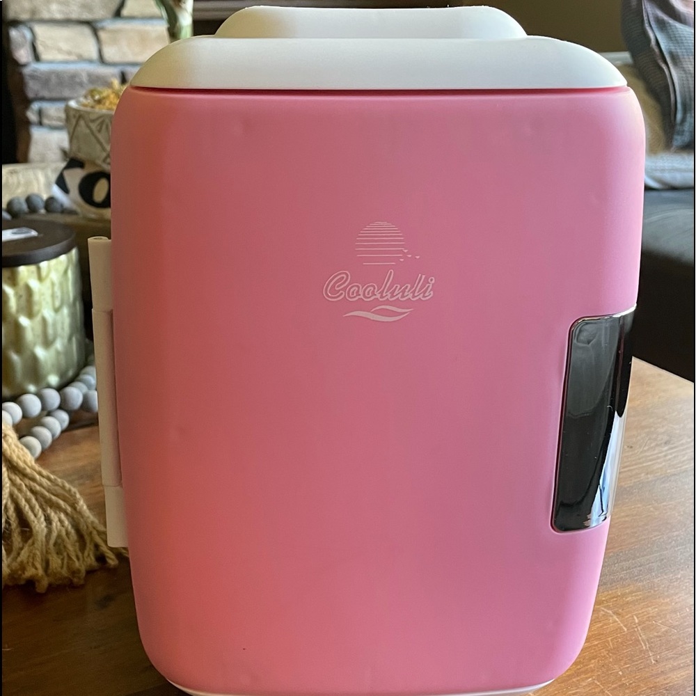 Cooluli mini make-up refrigerator.